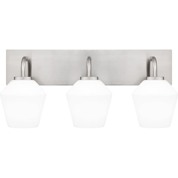 Quoizel Nielson Bath 3 Lights Brushed Nickel NIE8621BN - main